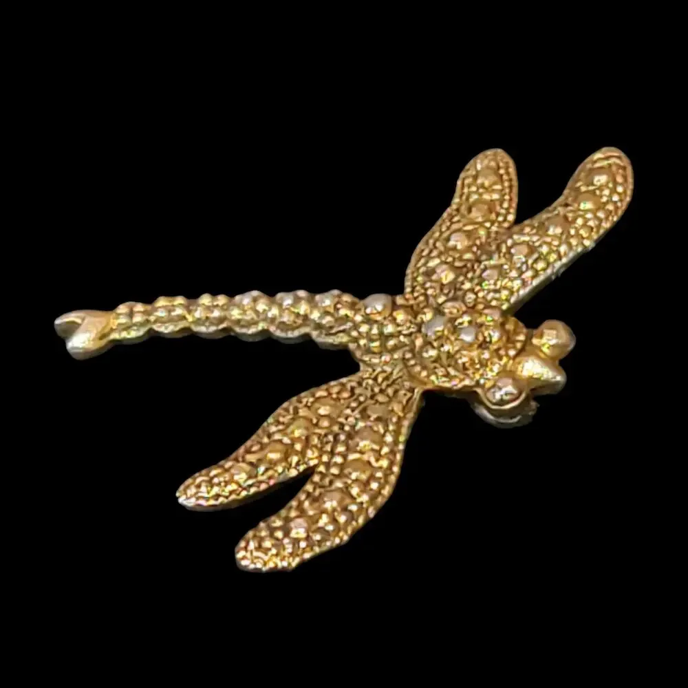 Dragonfly Pendant Gold-tone 1.25